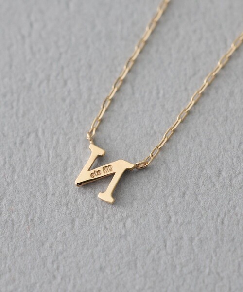 コード] K10YG イニシャル ネックレス（ネックレス）｜ete（エテ）の