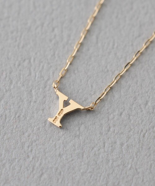 コード] K10YG イニシャル ネックレス（ネックレス）｜ete（エテ）の