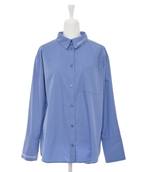 Narcissus（ナルシス）の「【Original】ロゴカラーシャツ/刺繍ロゴ《動画あり》（シャツ/ブラウス・レディース・ブルー/グリーン/ホワイト・FREE）」の8枚目の写真