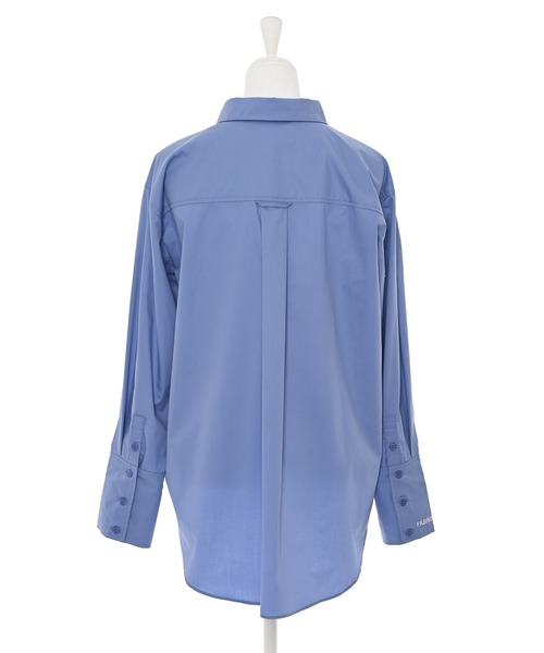 Narcissus（ナルシス）の「【Original】ロゴカラーシャツ/刺繍ロゴ《動画あり》（シャツ/ブラウス・レディース・ブルー/グリーン/ホワイト・FREE）」の4枚目の写真