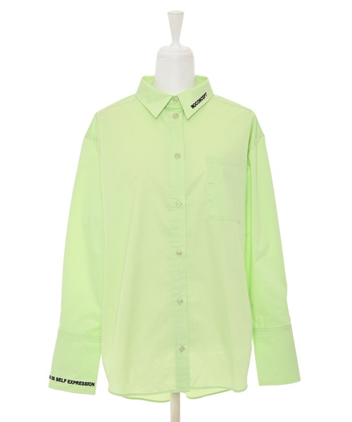 Narcissus（ナルシス）の「【Original】ロゴカラーシャツ/刺繍ロゴ《動画あり》（シャツ/ブラウス・レディース・ブルー/グリーン/ホワイト・FREE）」の6枚目の写真