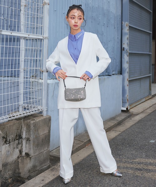 Narcissus（ナルシス）の「【Original】ロゴカラーシャツ/刺繍ロゴ《動画あり》（シャツ/ブラウス・レディース・ブルー/グリーン/ホワイト・FREE）」の21枚目の写真