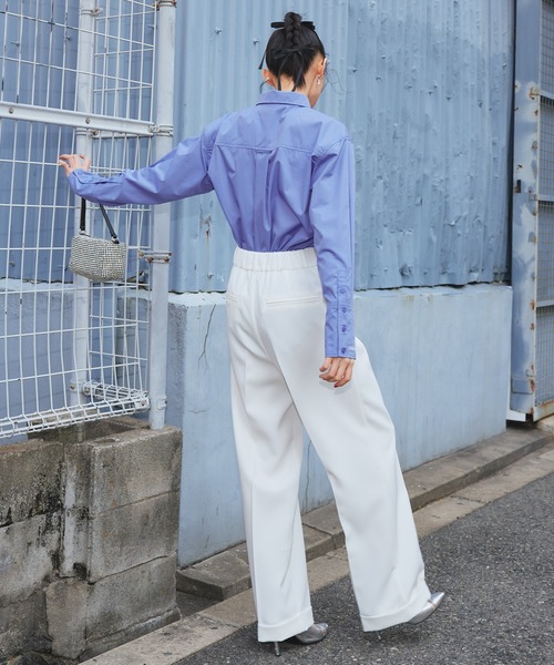 Narcissus（ナルシス）の「【Original】ロゴカラーシャツ/刺繍ロゴ《動画あり》（シャツ/ブラウス・レディース・ブルー/グリーン/ホワイト・FREE）」の20枚目の写真