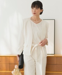 Rebloom（リブルーム Rebloom Reb loom）の「【洗える/セットアップ対応】ホックノーカラージャケット 単品 ≪入学式  卒業式 セレモニースーツ ママスーツ≫（スーツジャケット）」