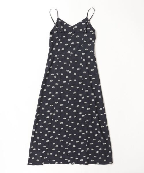 THE SHINZONE（ザ　シンゾーン）の「THE SHINZONE SIMON DOTS JACQUARD DRESS 25SMSOP01（ドレス・レディース・ネイビー・34/36）」の3枚目の写真