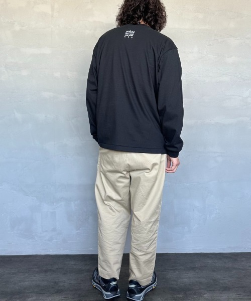 tシャツ 「MANHATTAN PORTAGE/マンハッタンポーテージ」 ワンポイントスカイラインロゴ 袖プリントロンT レディース メンズ MANHATTAN PORTAGE/マンハッタンポーテージ] ワンポイント