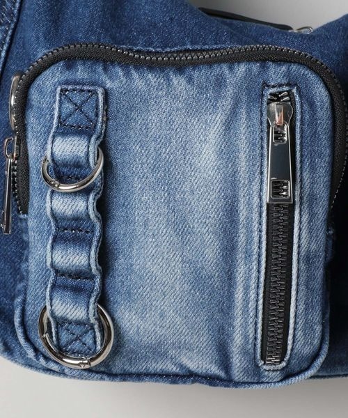 【新品未使用】JEANASIS 4ポケット ワンショルダーバッグ 新品未使用】JEANASIS 4ポケットワンショルダーBAG シルバー
