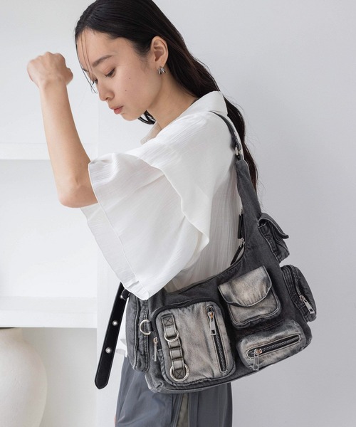 【Minga London】キュートなワンダーデニムマルチポケットバッグ Bags | Crossbody, Messenger, Denim & Faux Leather Bags