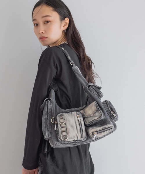 【Minga London】キュートなワンダーデニムマルチポケットバッグ Bags | Crossbody, Messenger, Denim & Faux Leather Bags
