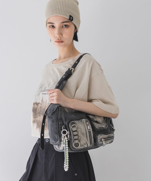 JEANASIS マルチポケットデニムワンショルダー 新品・タグ付き・最終価格！ JEANASIS マルチポケットデニムワン