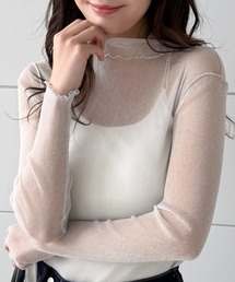 clear（クリア）の「ラメシアートップス[大人綺麗目] ≪2025SS新作≫（Tシャツ/カットソー）」
