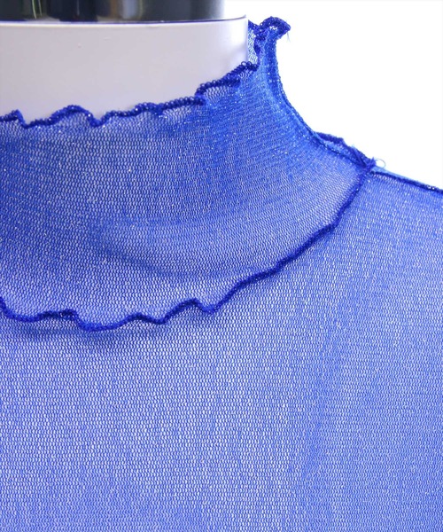 clear（クリア）の「ラメシアートップス[着回し抜群 レイヤード カジュアル] ≪再入荷≫（Tシャツ/カットソー・レディース・ベージュ系その他/ホワイト系その他/オフホワイト/ライトグレー/ミント/ブラック系その他/ブルー/ピンク・F）」の20枚目の写真