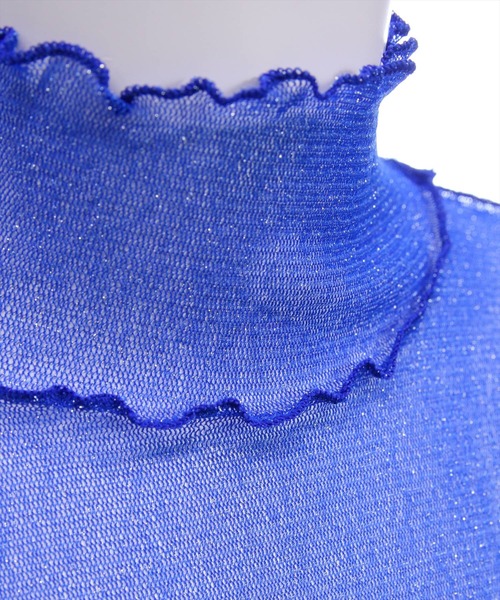 clear（クリア）の「ラメシアートップス[着回し抜群 レイヤード カジュアル] ≪再入荷≫（Tシャツ/カットソー・レディース・ベージュ系その他/ホワイト系その他/オフホワイト/ライトグレー/ミント/ブラック系その他/ブルー/ピンク・F）」の21枚目の写真