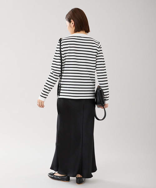 新品タグ付き　IENA　SEATTLE度詰めボーダーボートネックニット SEATTLE度詰めボーダーボートネックニット（ニット／セーター）｜IENA