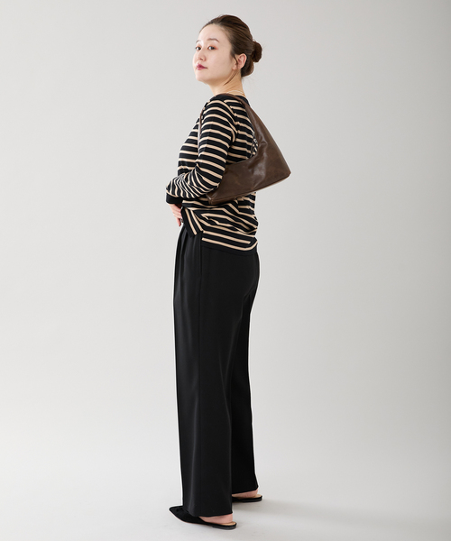 新品タグ付き　IENA　SEATTLE度詰めボーダーボートネックニット 追加》SEATTLE度詰めボーダーボートネックニット（ニット