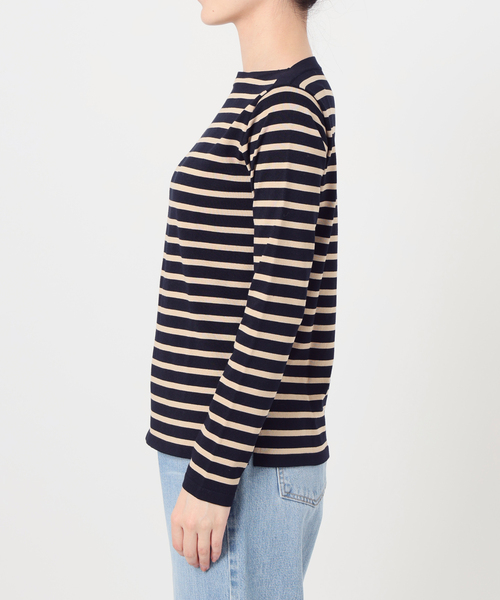 追加》SEATTLE度詰めボーダーボートネックニット（ニット/セーター