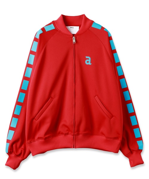 amok（アモク）の「WIDE STITCH TRACK JACKET（ジャージ・メンズ・レッド/ブラック・S/M）」の2枚目の写真