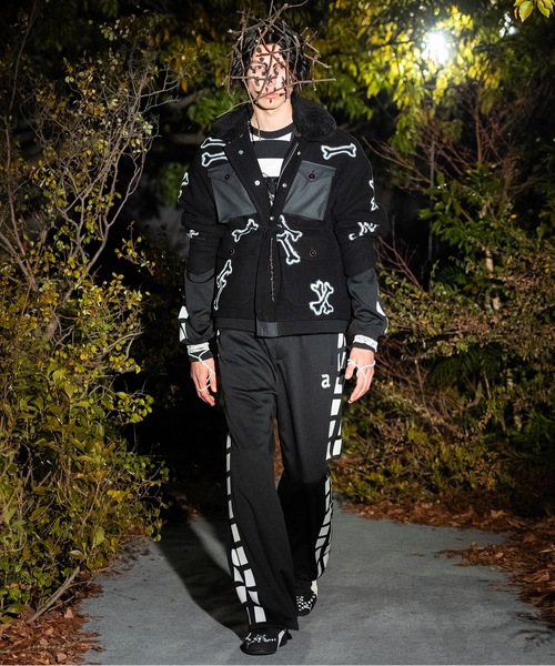 amok（アモク）の「WIDE STITCH TRACK JACKET（ジャージ・メンズ・レッド/ブラック・S/M）」の3枚目の写真