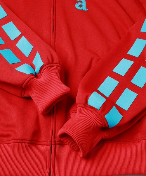 amok（アモク）の「WIDE STITCH TRACK JACKET（ジャージ・メンズ・レッド/ブラック・S/M）」の18枚目の写真