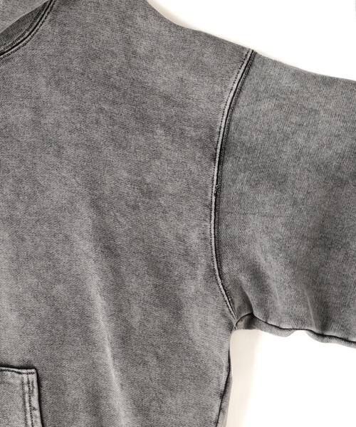 DANKE SCHON(ダンケシェーン)の「【WEB&DEPOT限定】DankeSchon/ダンケシェーン/SWEAT SHORT ZIPHOODIE(パーカー・レディース・グレー/ブラック・L/M/S)」の12枚目の写真