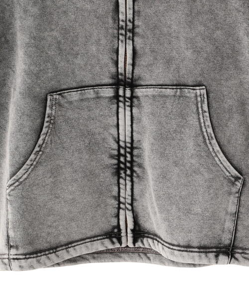 DANKE SCHON(ダンケシェーン)の「【WEB&DEPOT限定】DankeSchon/ダンケシェーン/SWEAT SHORT ZIPHOODIE(パーカー・レディース・グレー/ブラック・L/M/S)」の15枚目の写真