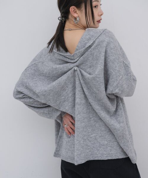 kivi(キヴィ)の「topper cardigan(カーディガン/ボレロ・レディース・ライトグレー/ブルー/ナチュラル・FREE)」の1枚目の写真