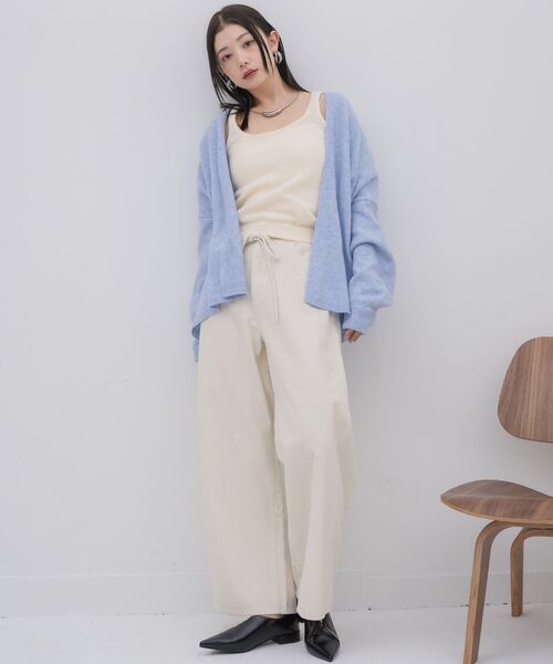 kivi(キヴィ)の「topper cardigan(カーディガン/ボレロ・レディース・ライトグレー/ブルー/ナチュラル・FREE)」の6枚目の写真