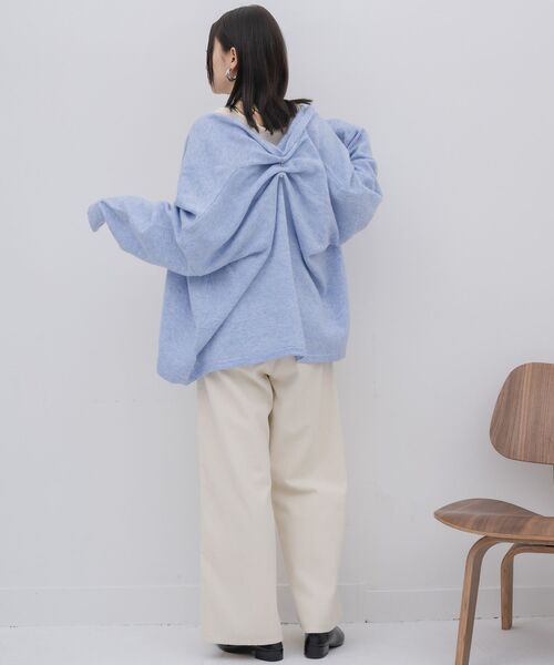 kivi(キヴィ)の「topper cardigan(カーディガン/ボレロ・レディース・ライトグレー/ブルー/ナチュラル・FREE)」の8枚目の写真