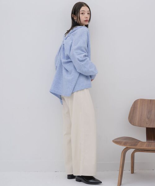 kivi(キヴィ)の「topper cardigan(カーディガン/ボレロ・レディース・ライトグレー/ブルー/ナチュラル・FREE)」の9枚目の写真
