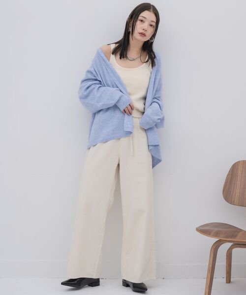 kivi(キヴィ)の「topper cardigan(カーディガン/ボレロ・レディース・ライトグレー/ブルー/ナチュラル・FREE)」の10枚目の写真