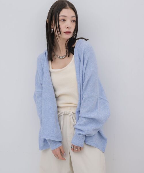 kivi(キヴィ)の「topper cardigan(カーディガン/ボレロ・レディース・ライトグレー/ブルー/ナチュラル・FREE)」の11枚目の写真