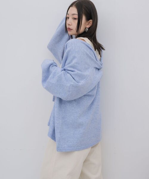 kivi(キヴィ)の「topper cardigan(カーディガン/ボレロ・レディース・ライトグレー/ブルー/ナチュラル・FREE)」の12枚目の写真