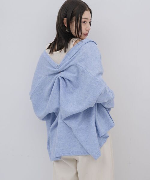 kivi(キヴィ)の「topper cardigan(カーディガン/ボレロ・レディース・ライトグレー/ブルー/ナチュラル・FREE)」の13枚目の写真