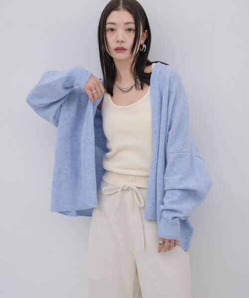 kivi(キヴィ)の「topper cardigan(カーディガン/ボレロ・レディース・ライトグレー/ブルー/ナチュラル・FREE)」の15枚目の写真