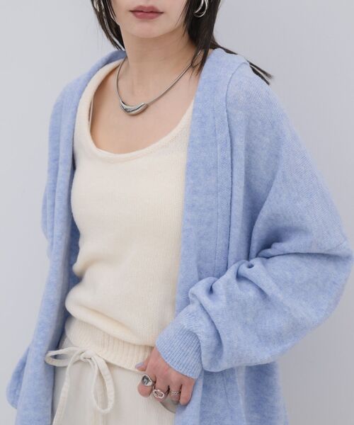 kivi(キヴィ)の「topper cardigan(カーディガン/ボレロ・レディース・ライトグレー/ブルー/ナチュラル・FREE)」の16枚目の写真