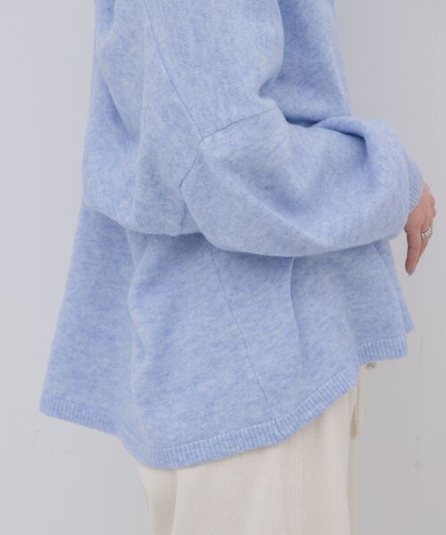 kivi(キヴィ)の「topper cardigan(カーディガン/ボレロ・レディース・ライトグレー/ブルー/ナチュラル・FREE)」の4枚目の写真