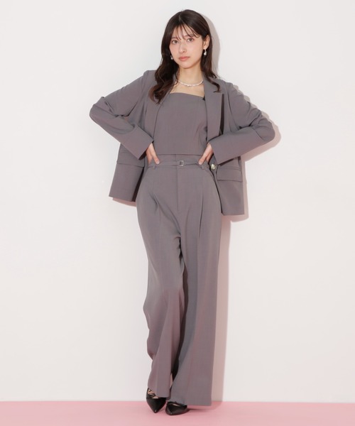 JILL by JILL STUART（ジルバイジルスチュアート）の「〈セットアップ対応〉サマーツイルワイドパンツ（その他パンツ・レディース・グレー/ブルー/ベージュ・SMALL/MEDIUM）」の2枚目の写真