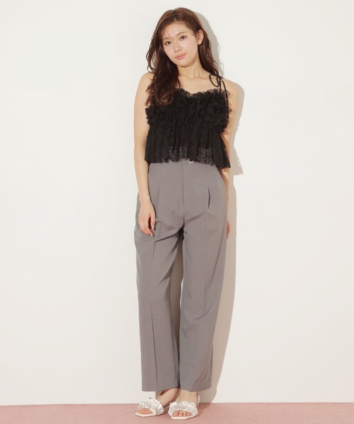 JILL by JILL STUART（ジルバイジルスチュアート）の「〈セットアップ対応〉サマーツイルワイドパンツ（その他パンツ・レディース・グレー/ブルー/ベージュ・SMALL/MEDIUM）」の16枚目の写真