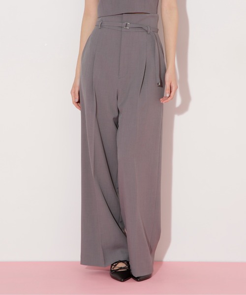 JILL by JILL STUART（ジルバイジルスチュアート）の「〈セットアップ対応〉サマーツイルワイドパンツ（その他パンツ・レディース・グレー/ブルー/ベージュ・SMALL/MEDIUM）」の5枚目の写真