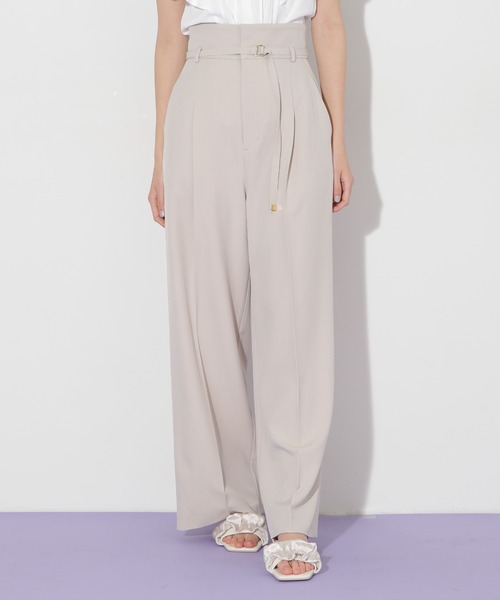 JILL by JILL STUART（ジルバイジルスチュアート）の「〈セットアップ対応〉サマーツイルワイドパンツ（その他パンツ・レディース・グレー/ブルー/ベージュ・SMALL/MEDIUM）」の22枚目の写真