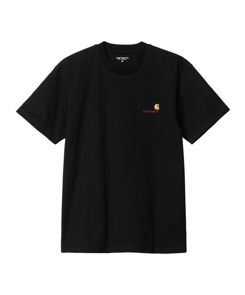 Carhartt WIP(カーハートダブリューアイピー)の「S/S AMERICAN SCRIPT T-SHIRT(Tシャツ/カットソー・メンズ・ホワイト/キナリ/ブラック・MEDIUM/SMALL/X-LARGE/LARGE)」の1枚目の写真