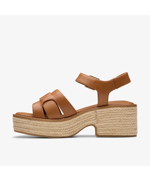 Clarks（クラークス）の「Coledale Strap / コールデールストラップ（タンレザー）（サンダル・レディース・ブラウン・UK6/UK5.5/UK5/UK4.5/UK4/UK3.5/UK3）」の2枚目の写真