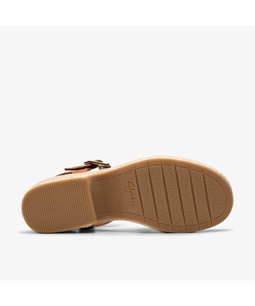 Clarks（クラークス）の「Coledale Strap / コールデールストラップ（タンレザー）（サンダル・レディース・ブラウン・UK6/UK5.5/UK5/UK4.5/UK4/UK3.5/UK3）」の3枚目の写真