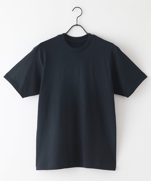 HANES（ヘインズ）の「【HANES/ヘインズ】【7.0oz 超厚手】KURO 先染めブラック クルーネックTシャツ 透けない・タフ（Tシャツ/カットソー・メンズ・ブラック・LARGE/X-LARGE/MEDIUM/SMALL）」の10枚目の写真