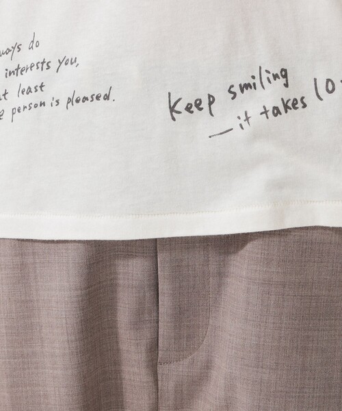 BEAMS BOY（ビームスボーイ）の「ハンド ライティング Tシャツ（Tシャツ/カットソー・レディース・ブラック/マルチ・ONE SIZE）」の3枚目の写真