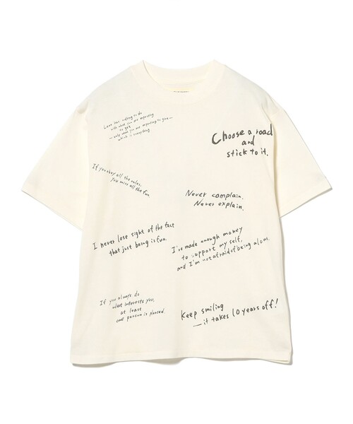 BEAMS BOY（ビームスボーイ）の「ハンド ライティング Tシャツ（Tシャツ/カットソー・レディース・ブラック/マルチ・ONE SIZE）」の4枚目の写真