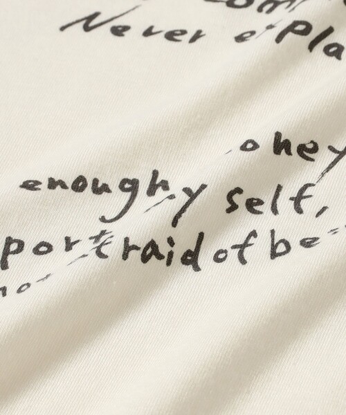 BEAMS BOY（ビームスボーイ）の「ハンド ライティング Tシャツ（Tシャツ/カットソー・レディース・ブラック/マルチ・ONE SIZE）」の6枚目の写真