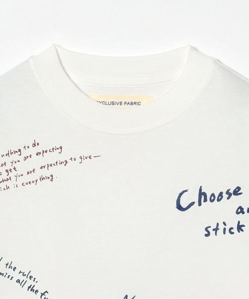 BEAMS BOY（ビームスボーイ）の「ハンド ライティング Tシャツ（Tシャツ/カットソー・レディース・ブラック/マルチ・ONE SIZE）」の8枚目の写真