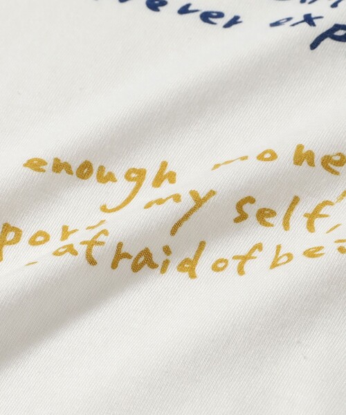 BEAMS BOY（ビームスボーイ）の「ハンド ライティング Tシャツ（Tシャツ/カットソー・レディース・ブラック/マルチ・ONE SIZE）」の10枚目の写真