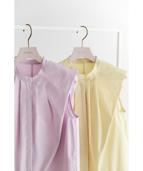 ブラウス シャツ SLEEVELESS TIE BLOUSE レディース 710HsSihPsL._UY350_.jpg